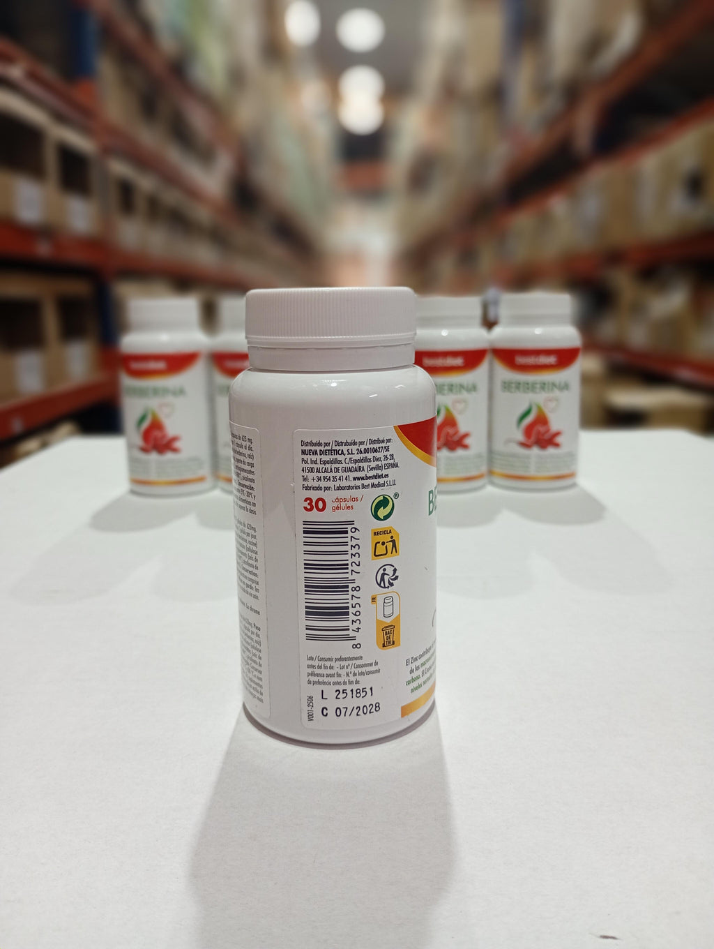 SUP Berberina 30 Cápsulas -  Regulador de Glucosa, Colesterol y Peso | Antioxidante Natural - additional image 3